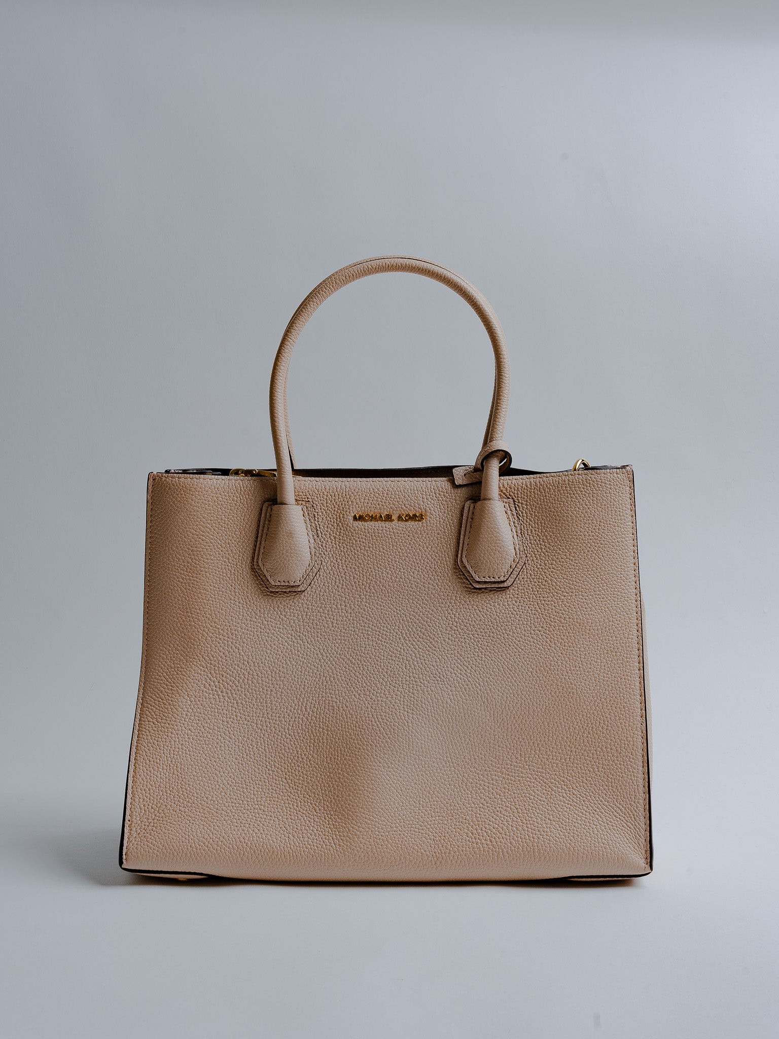 Leather Medium Bag Nude/Pink