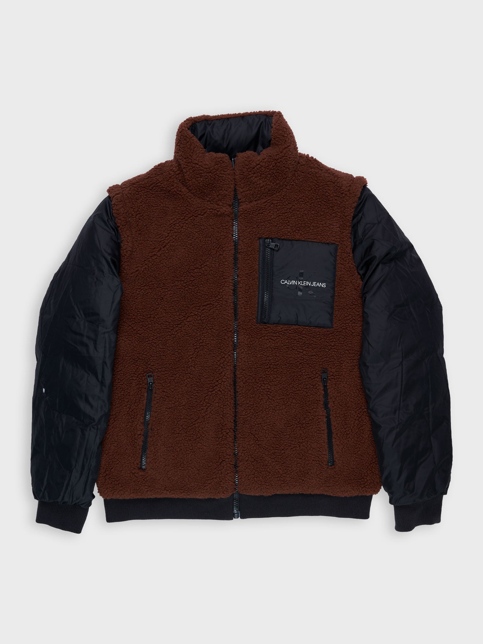Reversible Jacket/Vest Black/Brown