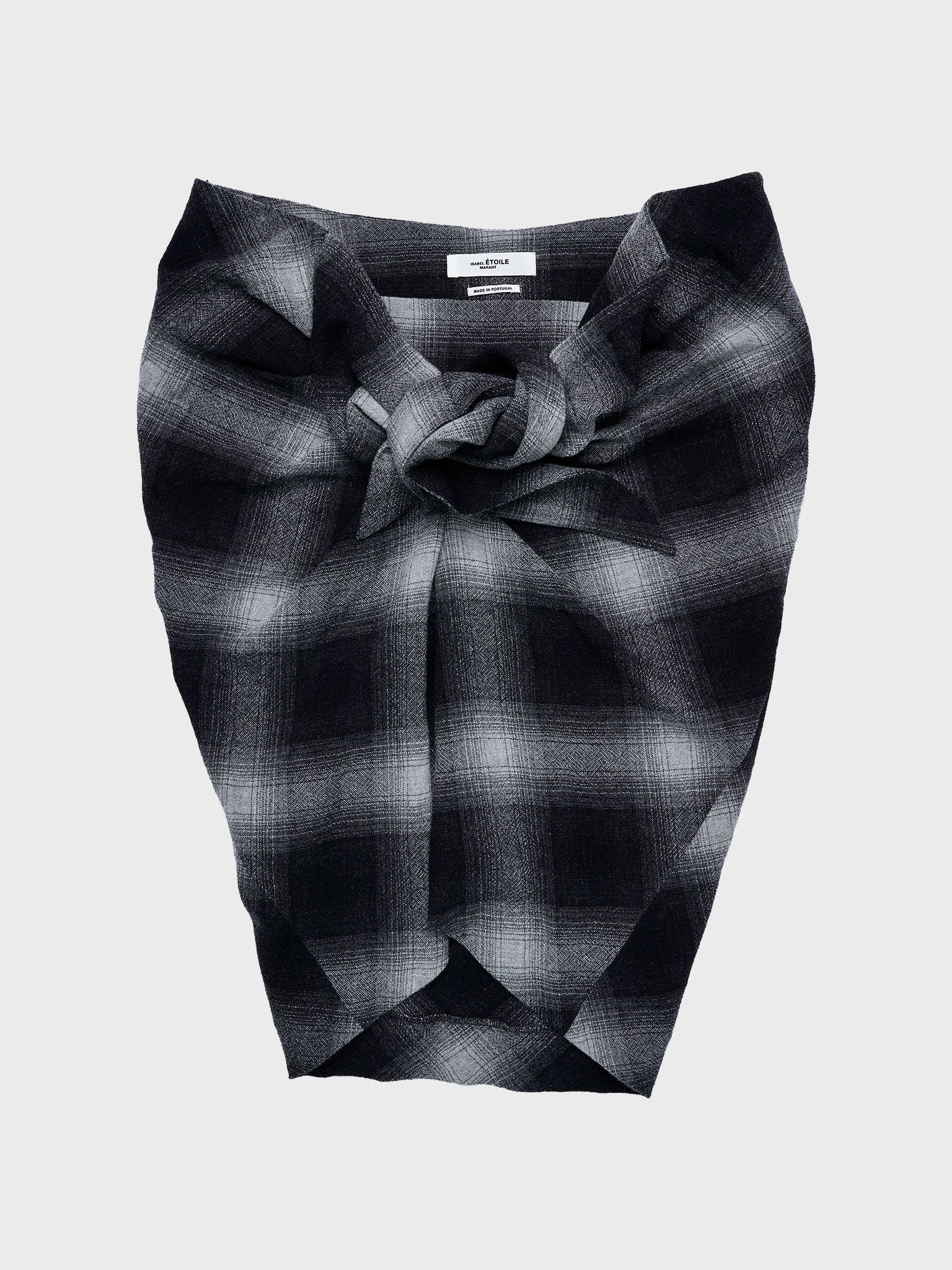 Check Skirt 36 Black/Grey
