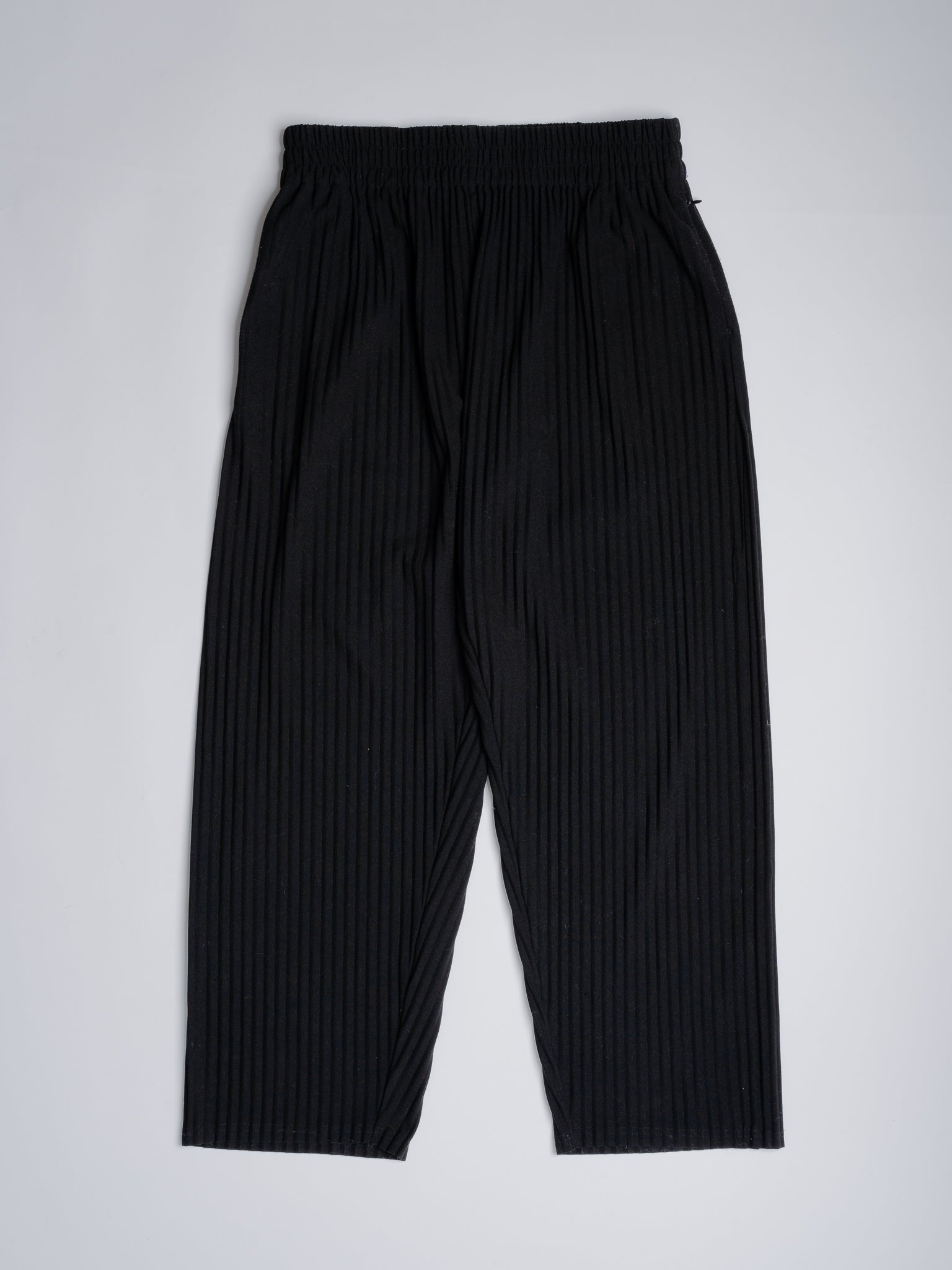 Pleated Trousers Black